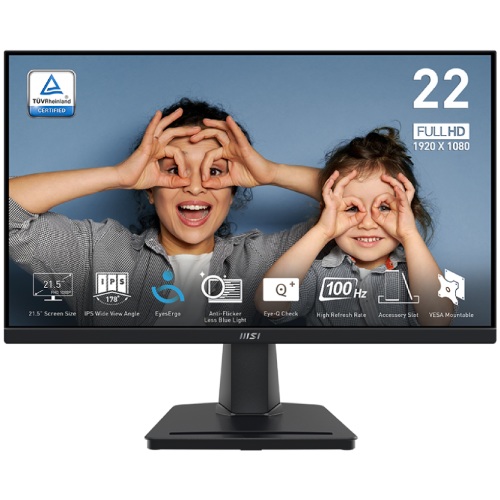 MSI PRO MP225 21.5 100Hz IPS FHD Monitor MSI PRO MP225 21.5″ 100Hz IPS FHD Monitor
